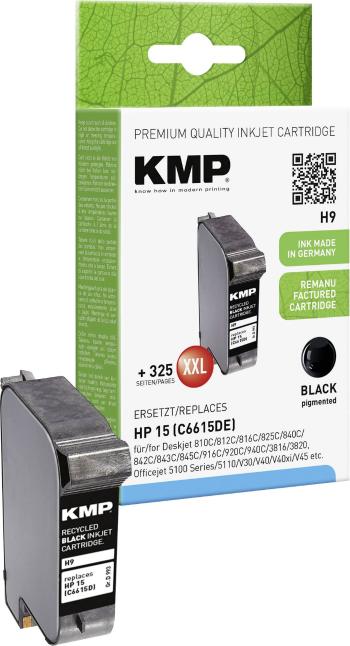 KMP Ink náhradný HP 15 kompatibilná  čierna H9 0993,4151