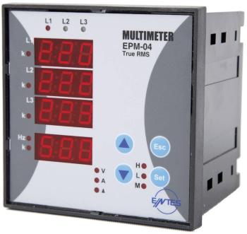 ENTES EPM-04C-96 digitálny panelový merač Programovateľný trojfázový vstavaný striedavý multimeter EPM-04C-96 Napätie, p