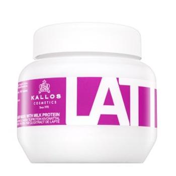 Kallos Latte Hair Mask posilňujúca maska pre farbené, chemicky ošetrené a zosvetlené vlasy 275 ml