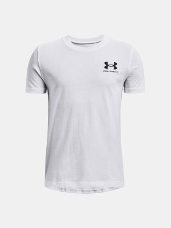 Under Armour UA Sportstyle Left Chest SS Tričko detské Biela