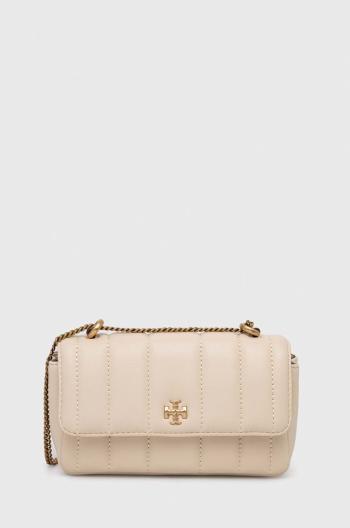 Kožená kabelka Tory Burch Kira Mini Flap béžová farba, 142567.724