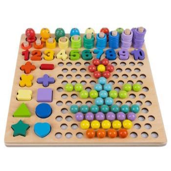 MG Wooden Montessori drevené puzzle, mix