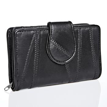 Magnet 3Pagen Kožená peňaženka čierna