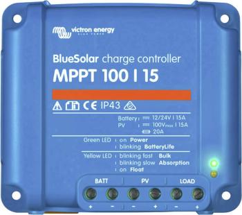 Victron Energy SCC010015200R solárny regulátor nabíjania MPPT 12 V, 24 V 15 A
