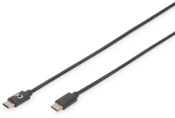 Digitus #####USB-Kabel USB 2.0 #####USB-C™ Stecker, #####USB-C™ Stecker 3.00 m čierna flexibilný, fóliové tienenie, tien