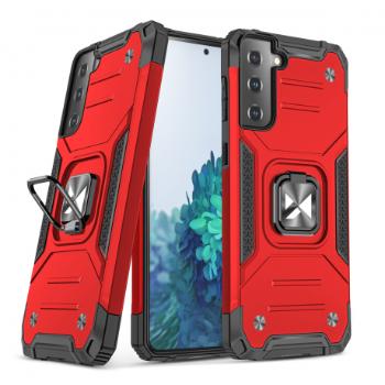 MG Ring Armor plastový kryt na Samsung Galaxy S22 Plus, červený