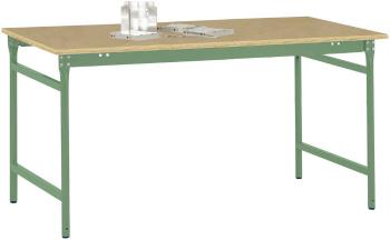 Manuflex BB3045.6011 Odkladací stolík BASIS stacionárny s multiplexnou doskou stola v zelenej farbe Reseda RAL 6011, š x
