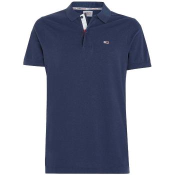 Tommy Jeans  Slim Flag Placket Polo Shirt Twilight Navy  Tričká a polokošele Modrá