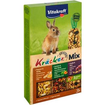Vitakraft pochúťka pre králiky Kräcker Mix pukance zelenina hrozno 3 ks (4008239250872)