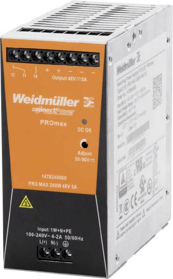 Weidmüller PRO MAX 240W 48V 5A sieťový zdroj na montážnu lištu (DIN lištu)  48 V/DC 5 A 240 W