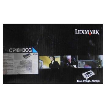 Lexmark originál toner C748H3CG, cyan, 10000str., C748, Lexmark C748de, C748dte, C748e, O