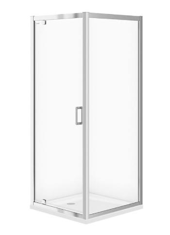 CERSANIT - Sprchovací kút ARTECO štvorec 80x190, kyvný, číre sklo S157-009