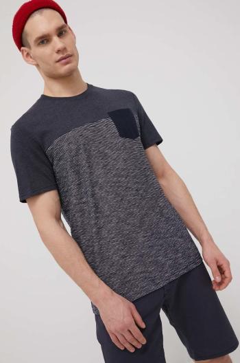 Tričko Tom Tailor pánske, tmavomodrá farba, vzorované