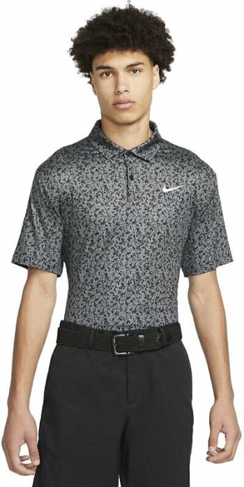 Nike Dri-Fit Tour Mens Camo Golf Polo Iron Grey/White XL