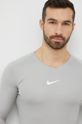 Tréningové tričko s dlhým rukávom Nike Park First Layer šedá farba, jednofarebné