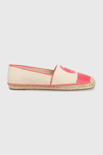 Espadrilky MICHAEL Michael Kors Kendrick ružová farba, 40S3KNFP1D