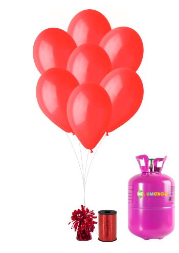 HeliumKing Hélium párty set s červenými balónikmi 30 ks