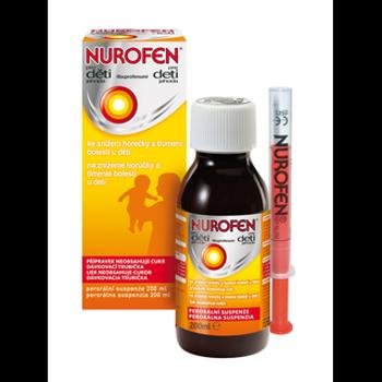 Nurofen sirup pre deti od 3 mesiacov 100ml, jahoda