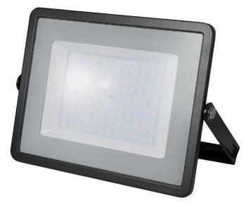 LED Solution Čierny LED reflektor 100W Premium Farba svetla: Studená biela 414