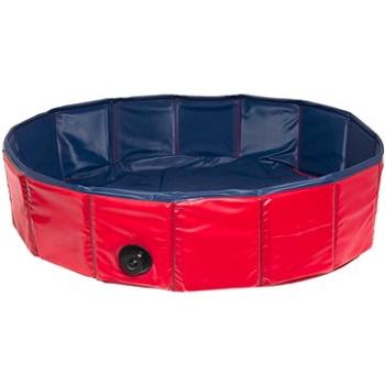 Karlie - Skladací bazén pre psov modro-červený, 120 × 30 cm (4016598318874)