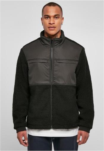 Urban Classics Patched Sherpa Jacket black - S