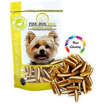 FINE DOG MINI Sandwich MINI strips KAČACIE 80 g (8595657301973)