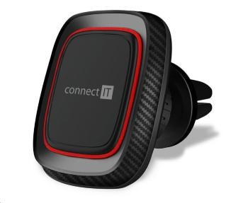 CONNECT IT InCarz 4Strong360 CARBON univerzálny magnetický držiak do auta, 4 magnety, červený