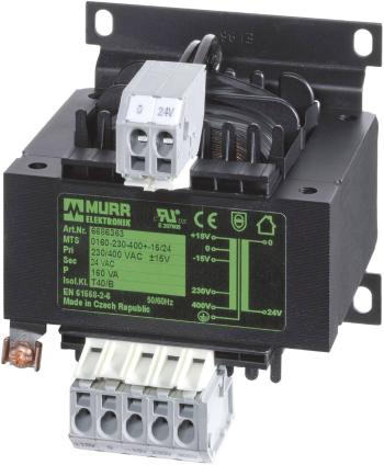 Murr Elektronik 6686345 bezpečnostný transformátor 1 x 230 V, 400 V 1 x 24 V/AC 250 VA