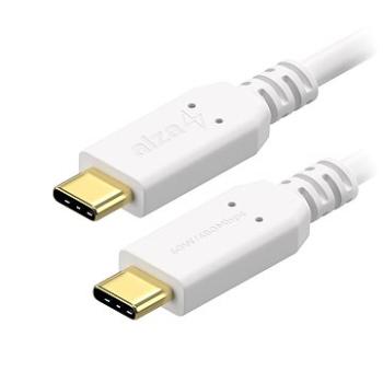 AlzaPower Core USB-C/USB-C 2.0, 3 A, 60 W, 3 m biely (APW-CBTC1030W)
