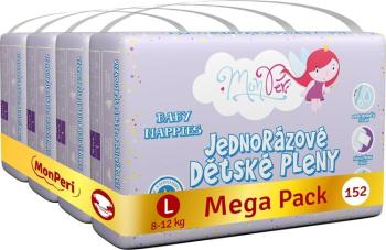 MONPERI Klasik Plienky jednorazové L (8-12 kg) 152 ks - Mega Pack