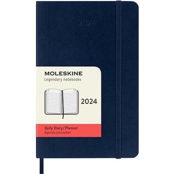 Moleskine 2024 S, mäkké dosky, modrý D (DSB2012DC2Y24)