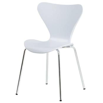 Sconto Jedálenská stolička ALBA biela/chróm
