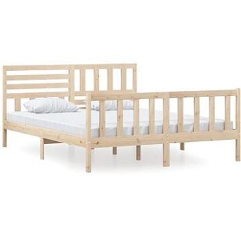 Rám postele masívne drevo 160 × 200 cm, 3101163