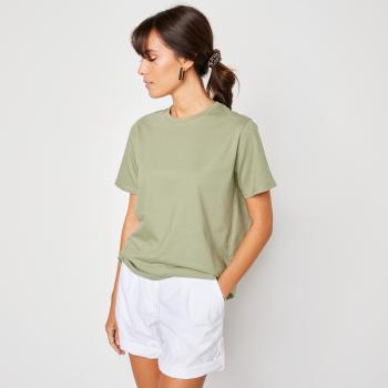 Blancheporte Voľné jednofarebné tričko svetlá khaki 42/44