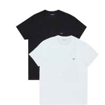 Emporio Armani  Lounge 2 Pack Crew T-Shirts White/Black  Tričká a polokošele Biela