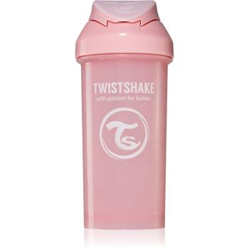 Twistshake Straw Cup Pink fľaša s rúrkou 6m+ 360 ml