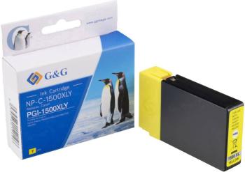 G&G Ink náhradný Canon PGI-1500XL Y kompatibilná  žltá NP-C-1500XLY 1C1500Y