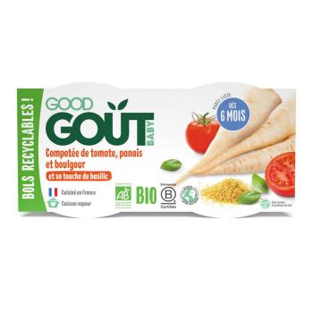 Good Gout Bio Paradajky s paštrnákom a bulgurom 2x190g