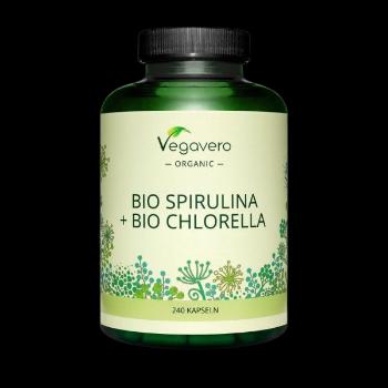 Vegavero BIO spirulina + BIO chlorella 240 kapsúl