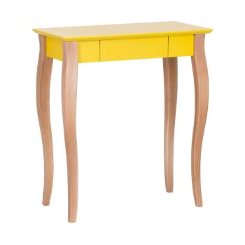 Žltý písací stôl Ragaba Lillo, dĺžka 65 cm