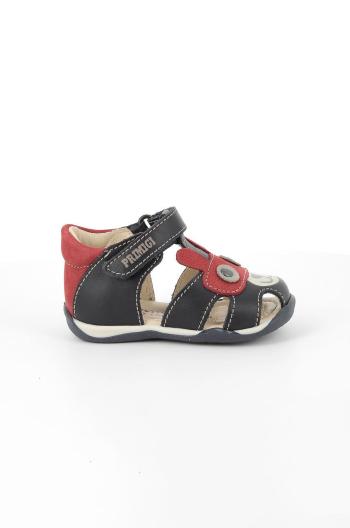 Detské kožené sandále Primigi tmavomodrá farba