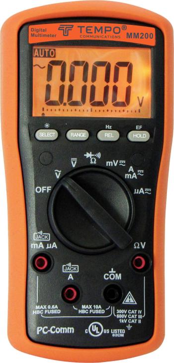 Tempo Communications MM200 ručný multimeter  digitálne/y  CAT IV 300 V Displej (counts): 6000