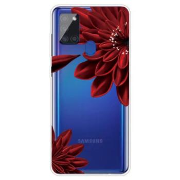 ART Silikónový kryt Samsung Galaxy A21s RED FLOWER