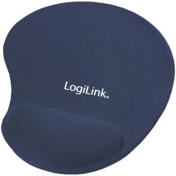LogiLink ID0027B podložka pod myš s opierkou pod zápästie ergonomická modrá (š x v x h) 195 x 3 x 230 mm