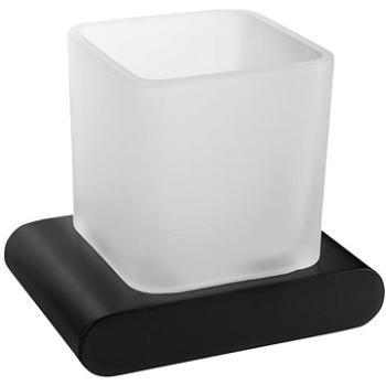 SAPHO FLORI pohár, čierna mat/mliečne sklo (RF004/15)