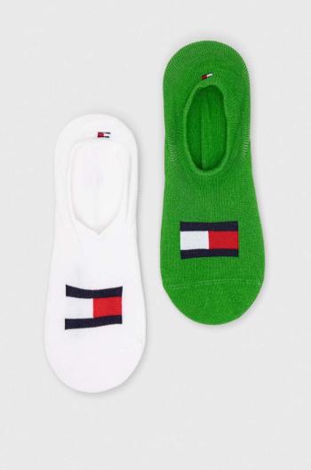 Ponožky Tommy Hilfiger 2-pak pánske, zelená farba