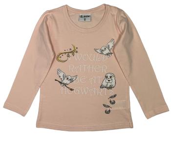 EPlus Dievčenské tričko s dlhým rukávom - Harry Potter Hedwiga ružové Veľkosť - deti: 116
