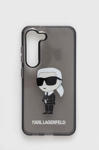 Puzdro na mobil Karl Lagerfeld S23 S911 čierna farba