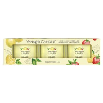 YANKEE CANDLE Votívna sviečka Iced Berry Lemonade 3 x 37 g