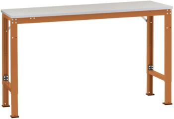 Manuflex AU8047.2001 Špeciálny pracovný stôl UNIVERSAL s plastovou doskou, ŠxHxV = 1500 x 600 x 722-1022 mm  Farba: červ
